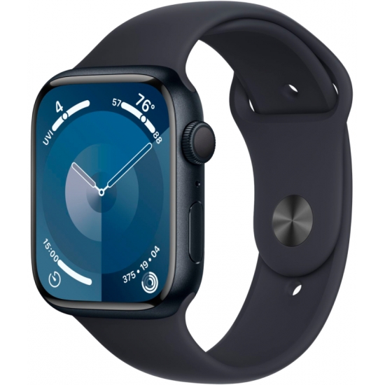 Apple Watch Series 9 GPS 45mm Midnight Aluminium Case with Sport Band