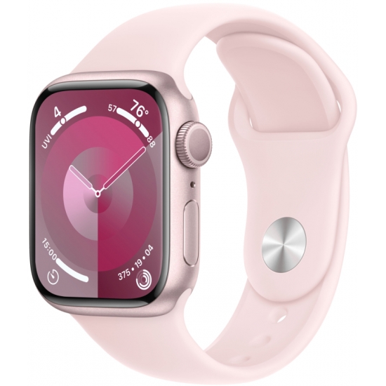 Apple Watch Series 9 GPS 45mm Pink Aluminium Case with Sport Band