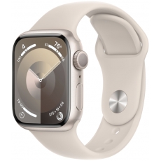 Apple Watch Series 9 GPS 41mm Starlight Aluminium Case with Sport Band