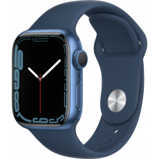 Apple Watch Series 7 GPS 45mm Blue Aluminium Case with Abyss Blue Sport Band