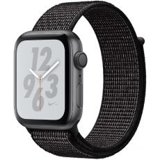 Apple Watch S4 Nike+ 44mm Space Gray Aluminum Case with Black Nike Sport Loop
